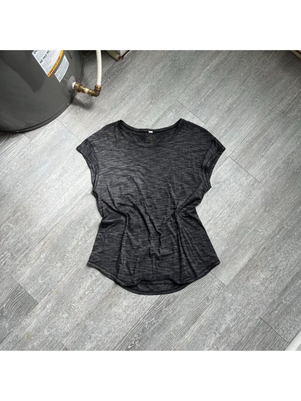 Charcoal Grey Lululemon Activewear / Yoga / Gym Shirt / Top